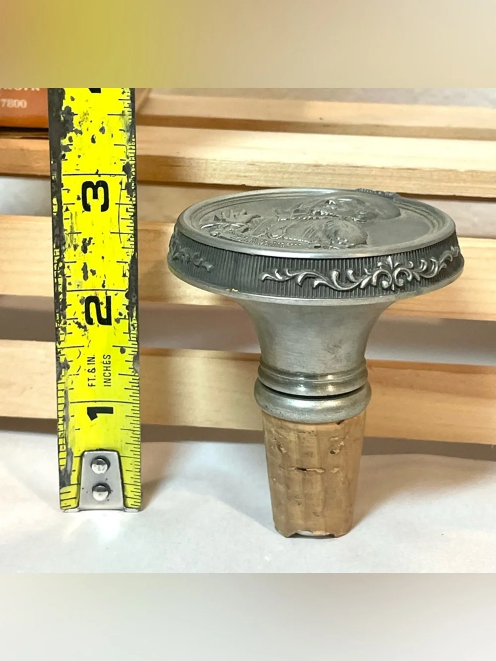 Convertible Wine Stopper Pourer  Pewter & Cork Alte Meister | Used in OG Box